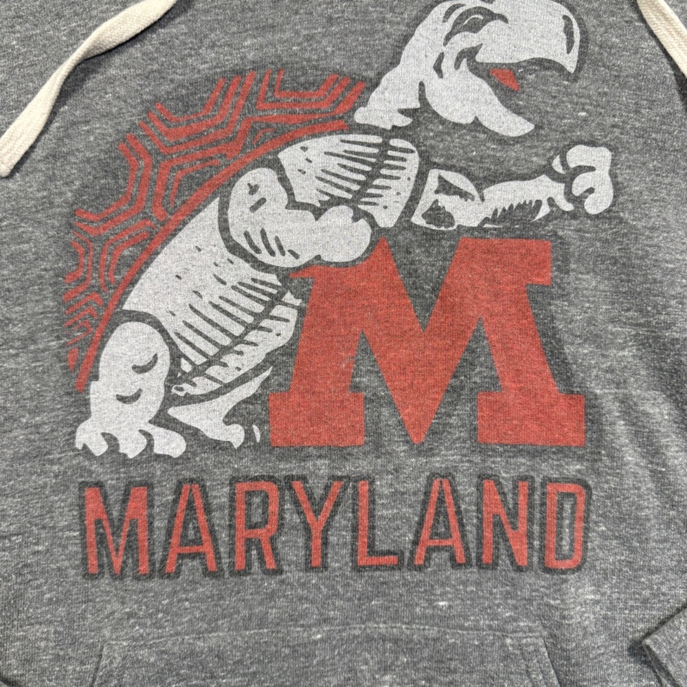 Homefield Maryland Terrapins Hoodie Mens Small Grey Graphic College‎ Sweatshirt - Picture 2 of 6